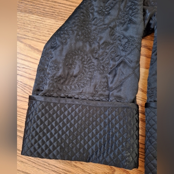 Victoria's Secret Collection 100% Silk Japanese Style Floral Quilted Jacket S - Picture 9 of 13